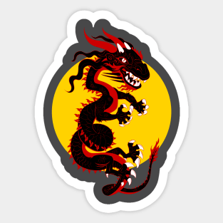 Black Dragon Sticker